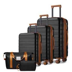 KTMBDW Luggage Sets 5 Piece Suitcases with Wheels, Suitcase Set ABS Hard Case Luggage with TSA Lock Spinner Wheels Durable Travel Luggage for Women - 1 of 4
