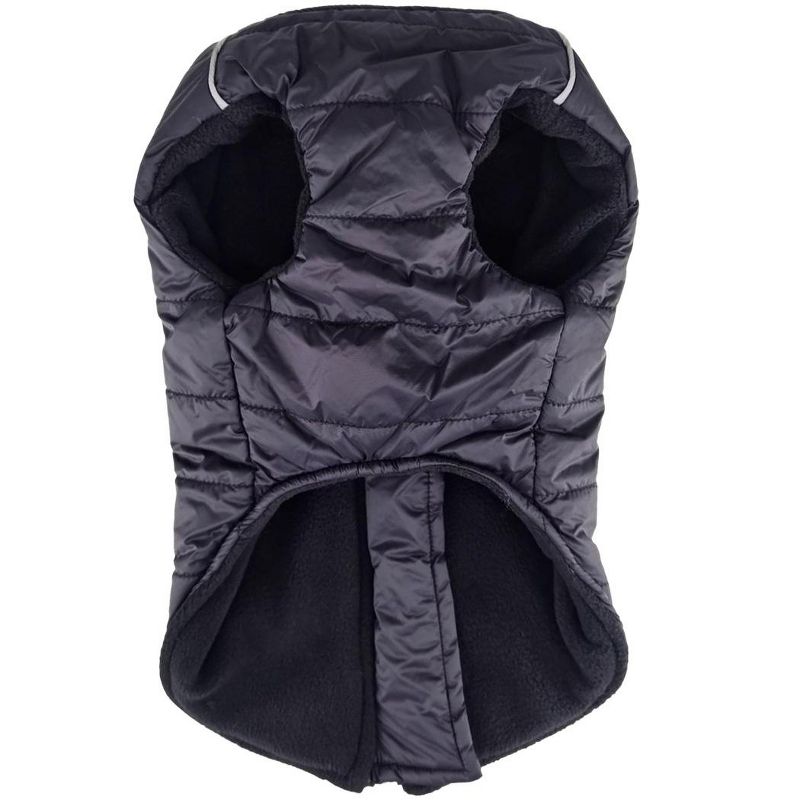 Doggie Design Zip-up Dog Puffer Vest - Black, 2 of 3
