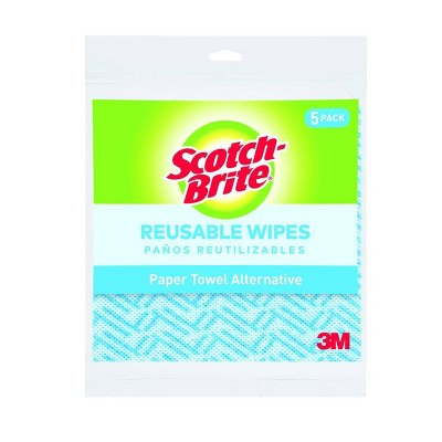 Scotch-Brite Reusable Wipes - 5ct