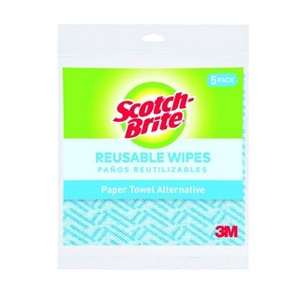 Scotch-Brite Reusable Wipes - 5ct - 1 of 4