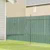 VEVOR Bottom Locking Privacy Slats, Single-Wall Vertical Bottom-Locking Slats for Chain-Link Fence, High-Density HDPE Chain Link Slats, Green - 2 of 4