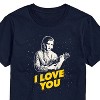 Men's - Star Wars - Valentine Princess Leia I Love You Short Sleeve Graphic T-Shirt - 2 of 4
