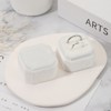 Unique Bargains Velvet Octagon Wedding Proposal Engagement 2 Slot Jewelry Storage Ring Box - 4 of 4