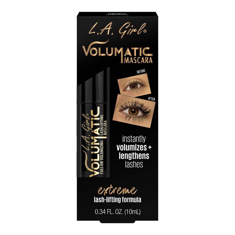 L.A. Girl Volumatic Mascara - Ultra Black - 0.34 fl oz, 1 of 8
