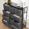 INFURNIC Utility Storage Cabinets 9 Drawer Multi-Functional Tall Dresser Ideal for Organization in Kids Rooms and Beyond, Gray, 39.3"*11.8"*39.9" - 4 of 4