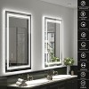 Vynxaria 24x32" Frameless LED Smart Bathroom Mirror - Dimmable & Anti-Fog - 2 of 4