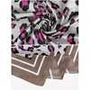 Elerevyo Women's Leopard Printed Square Satin Silk Feeling Neck Scarves Bandanas 35.4" X 35.4" - 4 of 4