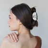 Unique Bargains Halloween Design Claw Clip Black White 1 Pc - 2 of 4