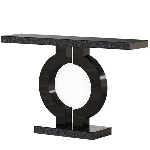 NicBex 31.69" H Modern Mirrored Console Table with O-Shaped Base Sofa Table for Entryway Living Room - 1 of 4