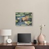 Art Remedy Monet Water Lilies Dog Rustic Chic Farmhouse Wall Art Framed - 2 of 4
