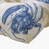 Outdoor Wicker Loveseat Cushion: Sealife Pattern, Tufted, Weather-Resistant - Pillow Perfect - 2 of 4