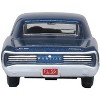 1966 Pontiac GTO Fontaine Blue Metallic 1/87 (HO) Scale Diecast Model Car by Oxford Diecast - 4 of 4