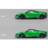 McLaren 765LT Green with Black Top and Extra Wheels 1/64 Die Cast Model Car by CM Models - 2 of 3