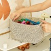 Aoibox Set of 3 Cotton Rope Storage Baskets 11x7x7 Soft Woven Bins for Organizing Toys Towels Home Decor Beige - 3 of 4