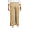 Lands' End Women's High Rise Crisp Poplin Chino Wide Leg Pants - 2 of 4