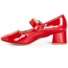 Women's Plus Size WIDE FIT Mary Jane Block Heel - red | CITY CHIC - 4 of 4