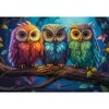 1000 Piece Jigsaw Puzzle, Three Little Owls, Animal Puzzles, Colorful birds, Adult Puzzle, Castorland C-105175-2 - 2 of 4