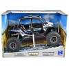 Polaris RZR XP 4 Turbo EPS Sport UTV White with Graphics and Black Top "Xtreme Off-Road" Series 1/18 Diecast Model by New Ray - 3 of 3