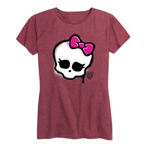 Women's - Monster High - Skull Graffiti Short Sleeve Graphic T-Shirt - 1 of 4