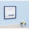 HomeRoots 16" X 16" Blue And White Family Wood and Metal Square Magnetic Memo Board - 2 of 4