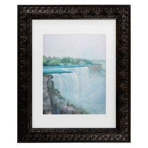 Trademark Fine Art - Sandra Iafrate  Niagara Falls River I Matted Framed Art - 1 of 4