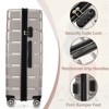 FONTOI Hardshell Luggage Set 3 Piece(20/24/28 Inch), Travel Suitcase with Spinner Wheels for Men Women, Fog Gray, 11.3"*29.4"*19.5" - 4 of 4