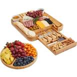 JumblWare Wooden Charcuterie Board Set, Cheese Board & Fruit Platter