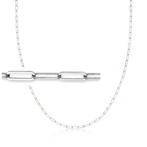 Ross-Simons 3-In-1 Italian Sterling Silver Paper Clip Link Necklace, Mask Holder and Eyeglass Chain Size 30 - 1 of 4