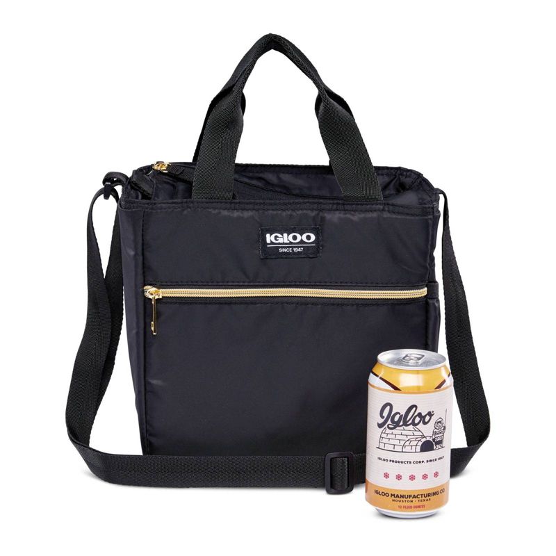Igloo Sport Luxe Mini City Lunch Sack - Black/Gold, 6 of 15