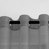 Home Mart Goods Gray Sheer Window Grommet Curtain Set 84" Inches Long ( 2 Panels) - 4 of 4