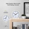 Aoibox Silent Analog Alarm Clock with Night Light, Non-Ticking Design for Bedroom, Bedside, Desk, Easy to Read White Dial, Soft Glow Feature - 3 of 4