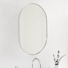 Lyngins 20x33 Inch Oval Wall Mirror – 4mm HD Glass Bathroom Mirror, Brushed Aluminum Bathroom Decor, Shatterproof Mirrors for Bathroom Sink - 3 of 4
