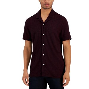 Alfani Mens Slub Pique Button Up Shirt - 1 of 1