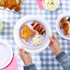 Juvale 20 Count 10" Reusable Plastic Paper Plate Holders, Heavy Duty for Picnic Supplies, White - 3 of 4