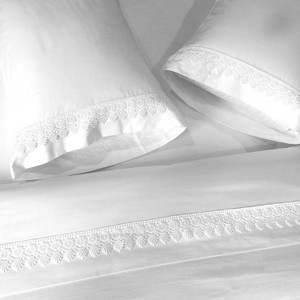 Egyptian Linens Alejandra Soft Cotton Embroidered Sheet Set - Made in USA - 1 of 4