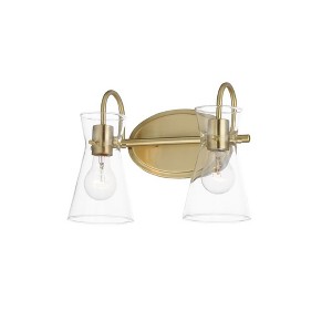Maxim Lighting Ava 2 - Light Vanity in  Natural Aged Brass - 1 of 4