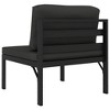 Sectional Middle Sofa with Cushions Aluminum Anthracite - 4 of 4