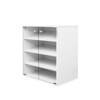 SKRAN Glass Door Shoe Box Storage Cabinet with Multiple shoe boxes- MDF Material - 4 of 4