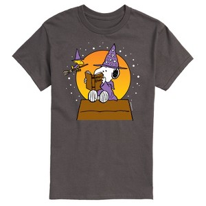 Men's - Peanuts - Sorcerer Snoopy Woodstock Short Sleeve Graphic T-Shirt - 1 of 4