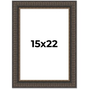 PosterPalooza | Museum Brown Picture Frame - UV Acrylic, Foam Board Backing, Hanging Hardware - 1 of 4