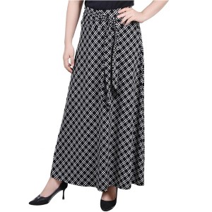 NY Collection Womens Sash Waist Maxi Skirt - 1 of 1