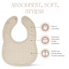 Muslin Cotton Baby Bibs, 8 Pack, Adjustable Size with Easy Snaps, Soft and Super Absorbent, Washable and Reusable By Comfy Cubs - 2 of 3