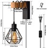 5.9 in. 1-Light Black matte finish Wall Sconce - 2 of 4