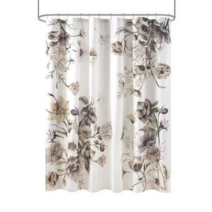 LunaLulinlk Printed Cotton Shower Curtain - 1 of 4