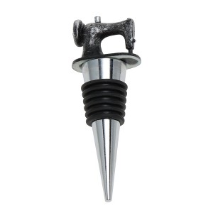 Unique Bargains No.21 Sewing Machine Stopper Aluminum Alloy TPE Black Silver Tone 3.43"x0.79"x0.79" 1 Pc - 1 of 3
