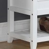 Syemin Ottomans and Benches Shoe Bench, Storage Bench, Entryway Bench, Shoe Shelf, Rustic Seating Bench with Storage, White, 35.43"*13.19"*18.11" - 4 of 4