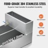 VEVOR Maple Syrup Evaporator Pan, 47 Gallon, 683 Cups of 8.8oz Maple Syrup, 2 Valves and 3 Heating Methods, 304 Stainless Steel, Silver - 4 of 4