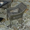 Merrick Lane Weather Resistant Indoor/Outdoor Stacking Patio Dining Chair with Steel Frame and PE Rattan - 4 of 4