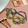Unique Bargains Colorful Sequins Party Mask Purple Green Yellow 1Pc - 4 of 4