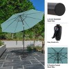 Nature Spring 10-ft Easy Crank Patio Umbrella with Auto Tilt - Vented Canopy for Deck, Balcony, Backyard, or Pool - 4 of 4